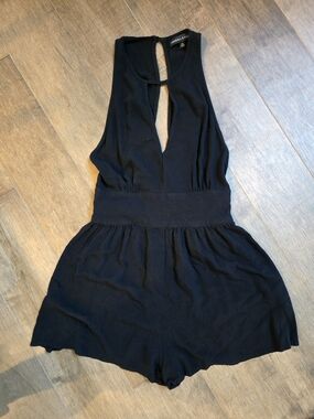 Kendall & Kylie Black Romper, XS